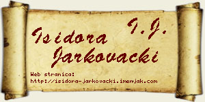 Isidora Jarkovački vizit kartica